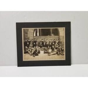 Antique Photograph, Men's Group S.O.W. Co, Vintage Photo, Photographer Prop,